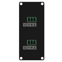 CAYMON CASY138/B Panel CASY dwa 3-pinowe złącza skręcane – dwa 3-pinowe złącza skręcane, czarny